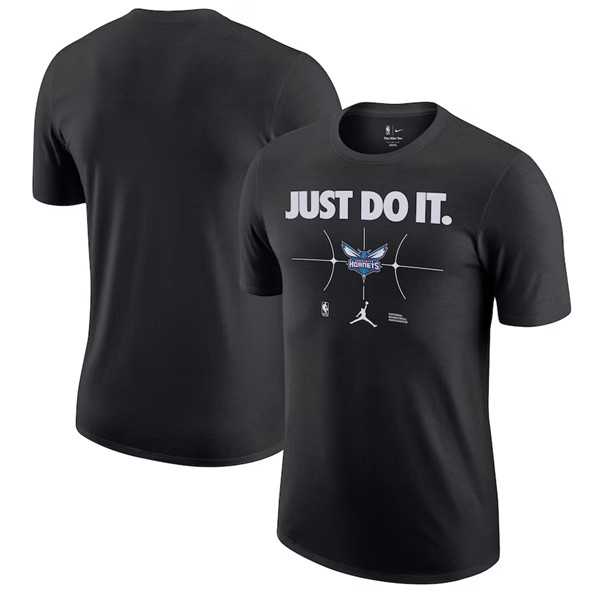 Men's Charlotte Hornets Black Just Do It T-Shirt,We sell and wholesale Men's Charlotte Hornets Black Just Do It T-Shirt on line form chian!